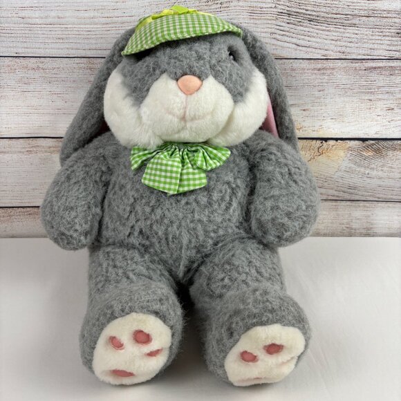 VTG JC Penney Collection Bunny Rabbit Plush w/Hat Medium - Picture 1 of 10